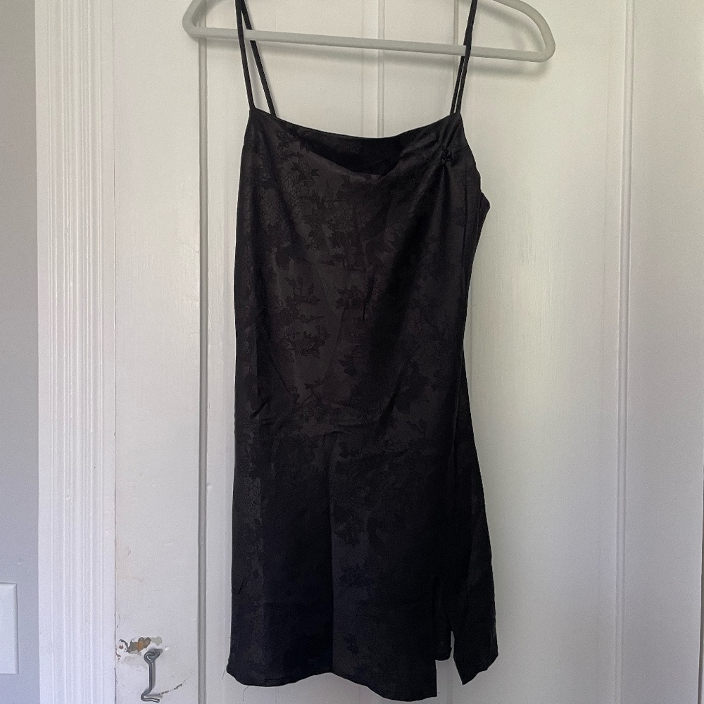Princess Polly black floral mini dress